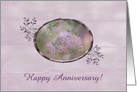 Wild Onion Blooms, Anniversary, Custome Text card