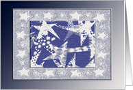 Stars of Blue for Veterans Day. card