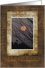 Harvest Moon, Happy Thanksgiving, Custom Text card