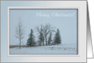 Trees and Snow, Merry Christmas! card