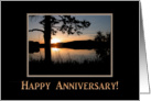 Mountain Sunset, Anniversary! card