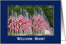 United States Flags, Welcome Home card