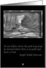 Trail of Shadows, New years card