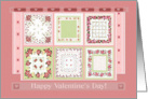 Flower Quilt, Valentine for Mother card