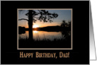 Mountain Lake, Happy Birthday, Dad card