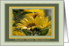 Happy 90th Birthday, Yellow Compass Flower card