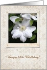 Happy 88th Birthday!, White Clementis, Custom Text card