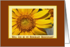 Sunflower, Honorary Bridesmaid card