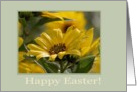 Yellow Flowers for Easter card