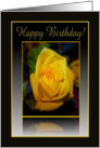 Yellow Rose, Birthday for Mom card