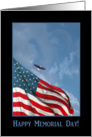 Our Flag and an Eagle Flying, Memorial Day card