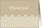 Thank you to Sister in Law for being Bridesmaid, Tan Design card