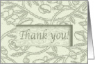 Thank you to Sister for being Bridesmaid, Green Leaves and Vines card