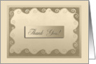 Thank you to Nephew for being my Ring Bearer, Gold Curled Design card