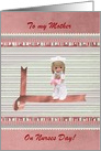 My Mommy’s A Nurse, Nurses Day for Mother, Custom Text card