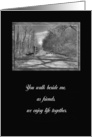 For Girlfriend on Mother’s Day, You walk beside me card
