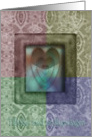 Tillykke med bryllupsdagen, Happy Anniversary in Danish, Hearts card