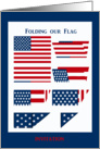 Folding our Flag, Labor Day, Invitation card