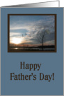 Happy Father’s Day, From Daughter, Geese flying in the clouds card