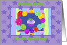 18th Birthday Wishes, Colorful Cupcake and Balloons card