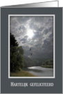 Hartelijk gefeliciteerd!, Happy Birthday in Dutch, Land and River card