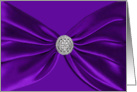 Will you be my Bridesmaid?, Purple Satin Sash card