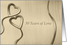 50 Years of Love, Two Gold Hearts card