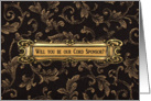Brass on Brown, Will you be our Cord Sponsor? card