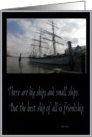 Tall Ship, Friendship Day card