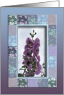 Larkspur, July’s Birth Flower card