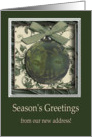 Leaves of Green, Season’s Greetings from our new address card