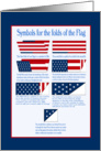 Symbols for the Folds of Our Flag. Veterans Day card