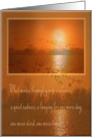 Flight at Sundown, Sympathy, Loss of Husband card