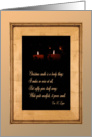 Christmas Candles card