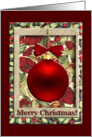 Red Ornament, Merry Christmas card