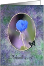 Water Iris, Administrative Professionals Day, Thank you, Custom Text card