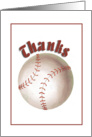 Thank you, Coach, Baseball card