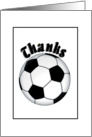 Thank you, Coach, Soccer card