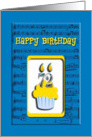 72nd Birthday Cupcake card
