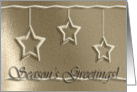 Gold Stars, Season’s Greetings! card