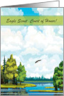 Beautiful Landscape with Eagle, Eagle Scout Invitation, Award Ceremony card