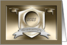 Graduation Commencement Ceremony, Class of 2025, Caps on Gold card