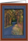 Colors at sundown, 60th Birthday, to my Wife card