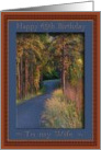 Colors at sundown, 65th Birthday, to my Wife card