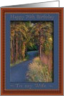 Colors at sundown, 70th Birthday, to my Wife card