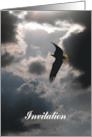 Eagle Scout Invitation, Award Ceremony, Eagle with Clouds card
