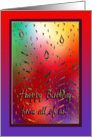 Colorful Candles, Happy Birthday from all of us card