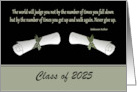 The Twins’ Graduation Party, Twin Diplomas, Green 2025, Custom Text card