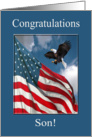 Congratulations, Son, Soaring with the Eagles card