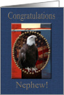 Congratulations Eagle Scout, Nephew, Proud Eagle with Stars card